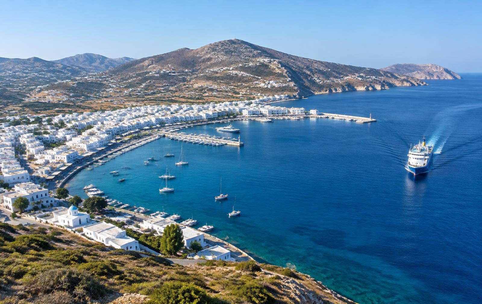 Adamantas port from above